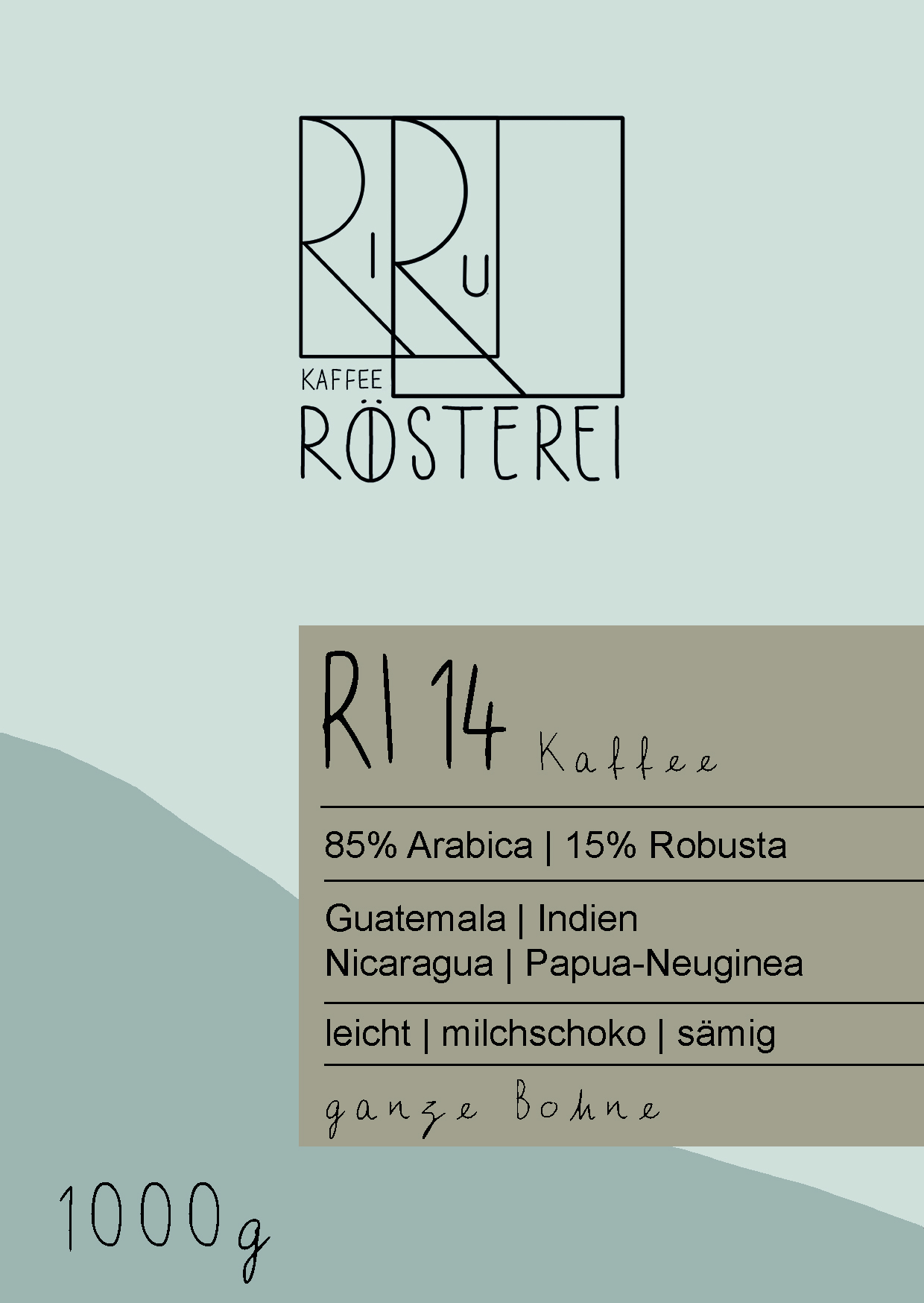 RI14 Kaffee - 85%Arabica, 15% Robusta RI14 Kaffee - 85%Arabica, 15% Robusta